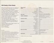 1974 Dasher 4 Door Sedan Back