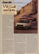 1985 Car & Driver- 1985 Golf & Jetta Preview