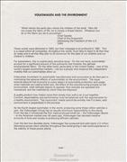 Volkswagen and the ENvironment