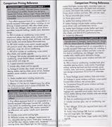 Comparison pricing Reference 1